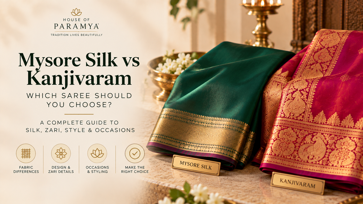 Mysore Silk vs Kanjivaram: Which Saree Should You Choose?