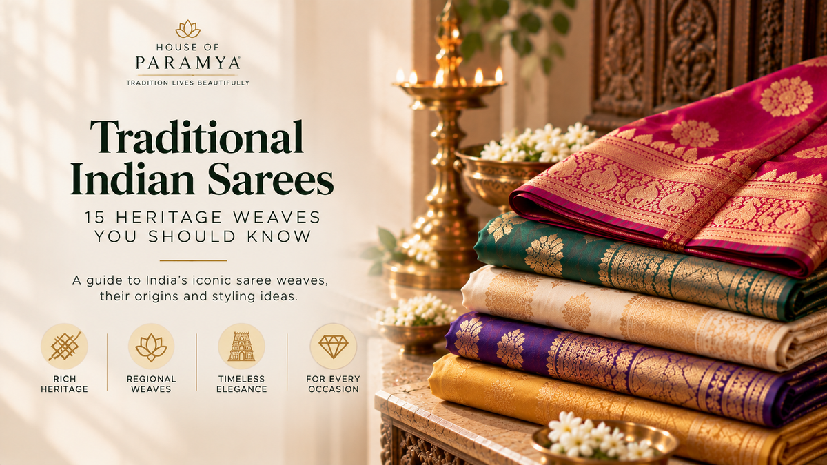 Traditional Indian Sarees: 15 Heritage Weaves You Should Know