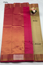Pure Kanchi Silk Saree with Rich Zari Weave | Silk Mark Certified