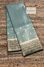 Lux Green Saree with Dark Green