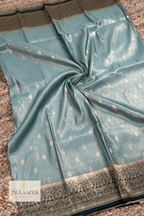 Lux Green Saree with Dark Green